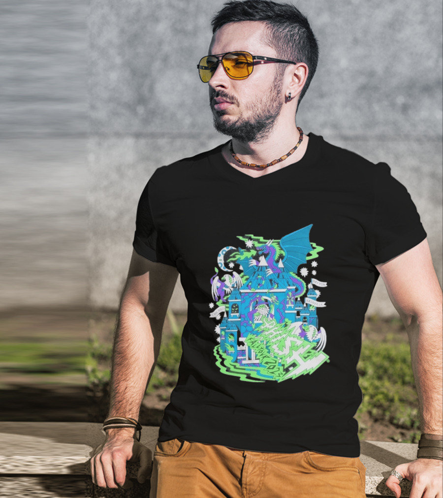 Phish Fall 2023 Crumbling Castle Chicago Nashville Dayton Dragon Fantasy T-Shirt