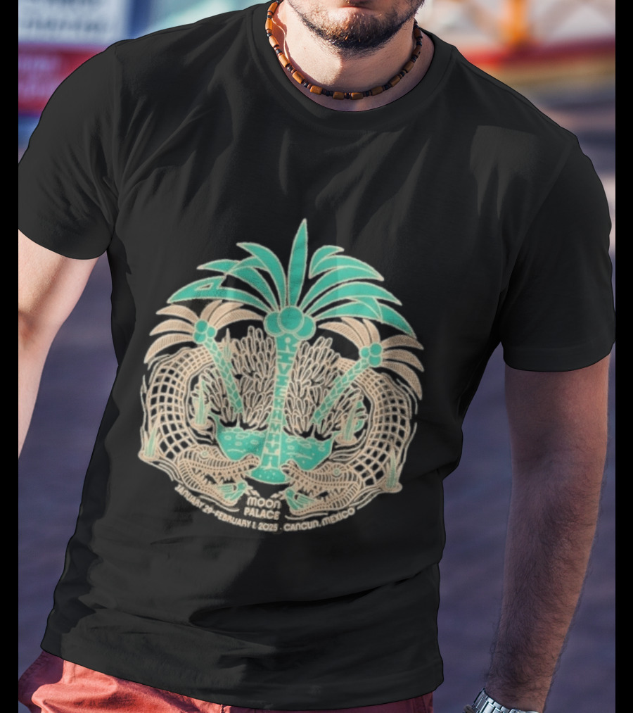 Phish Riviera Maya Moon Palace January 2025 Cancun Mexico Coconut Gators T-Shirt