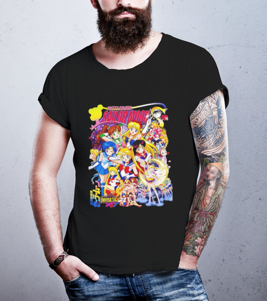 Pretty Soldier Sailor Moon Universal Studios Japan Anime Characters T-Shirt