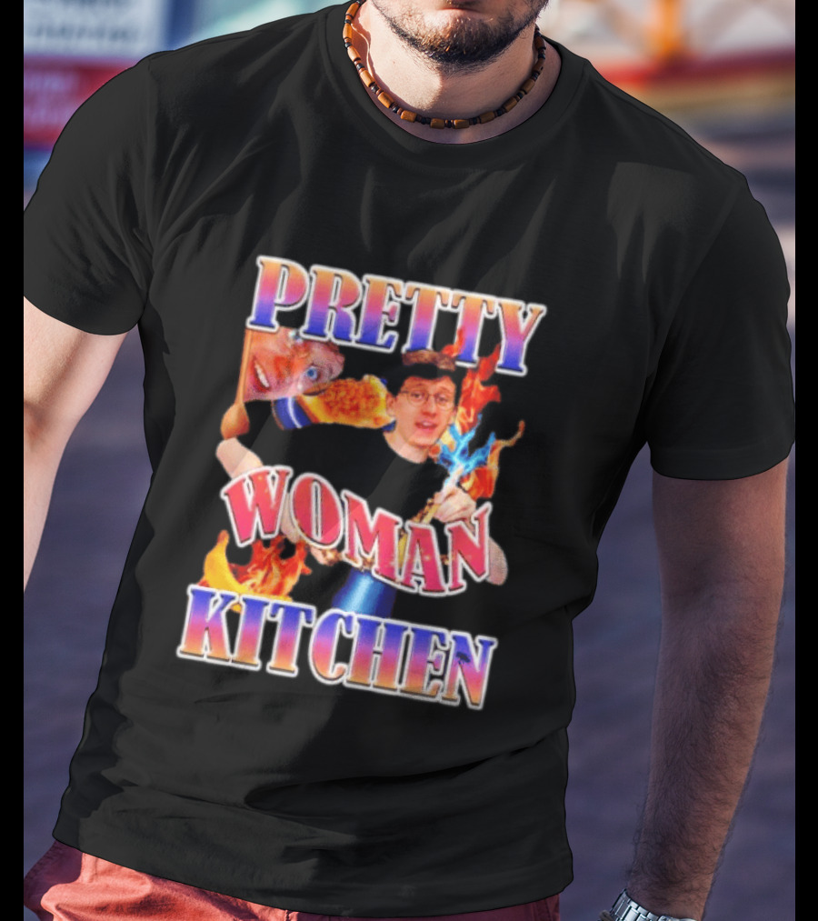 Pretty Woman Kitchen Funny JackSucksAtLife YouTube Meme T-Shirt