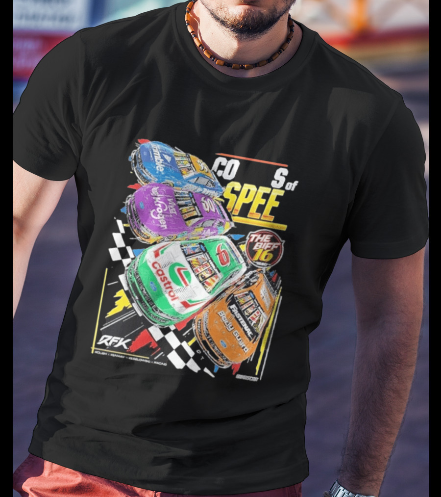 RFK Racing Colors Of Speed Castrol The Biff 16 Daytona 500 Cars T-Shirt