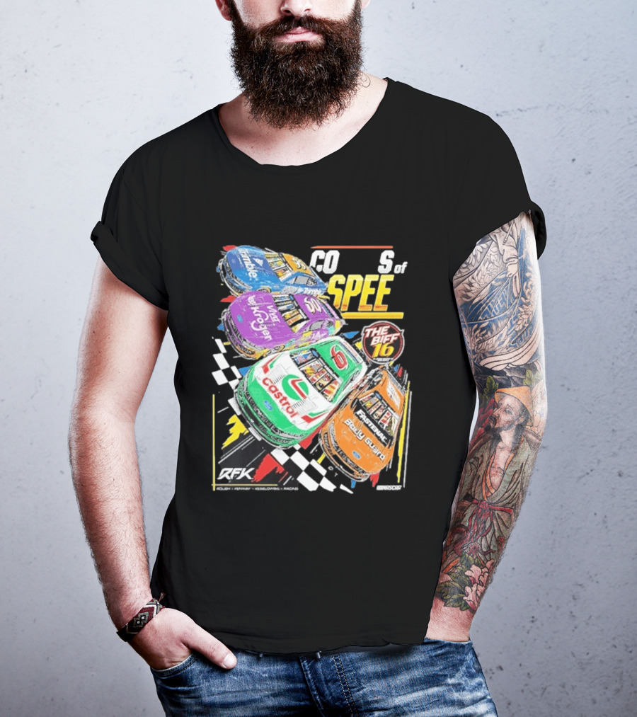 RFK Racing Colors Of Speed Castrol The Biff 16 Daytona 500 Cars T-Shirt