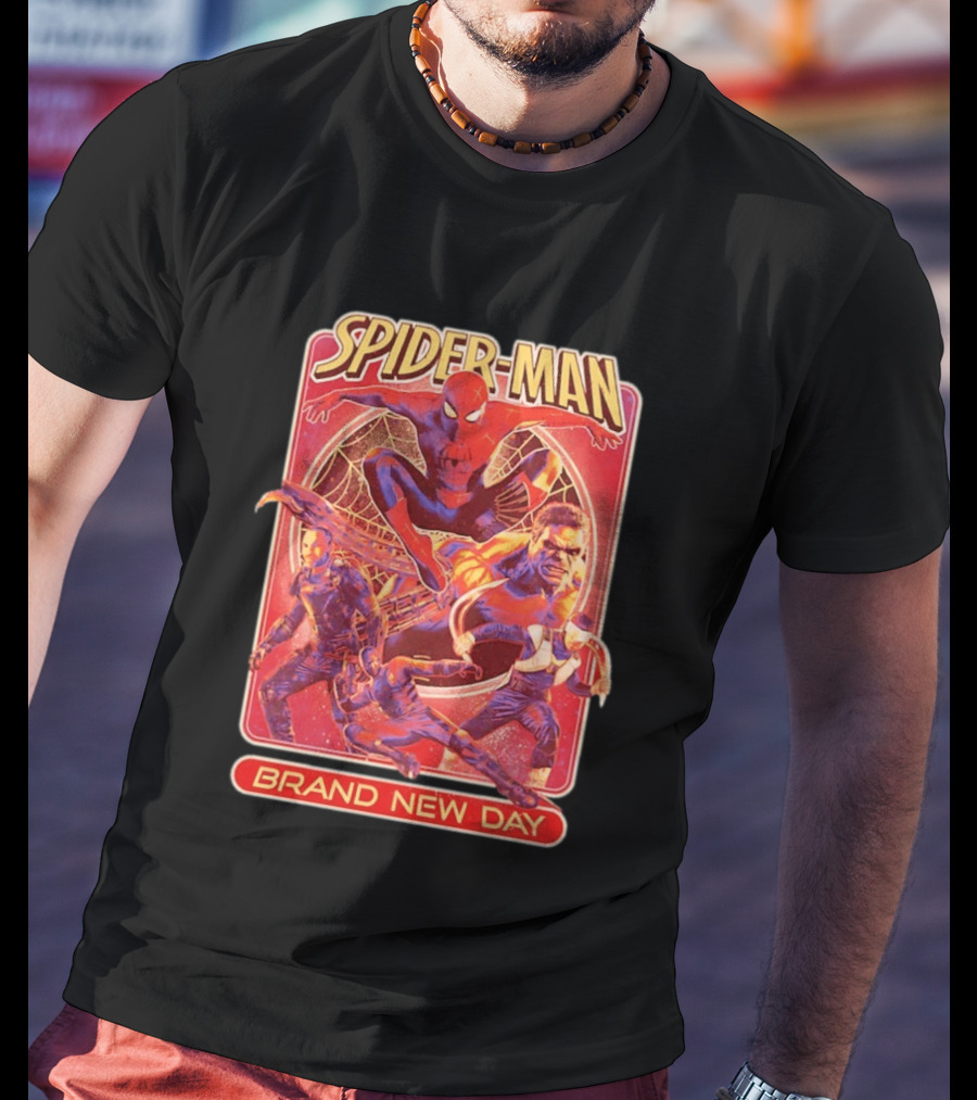 Spider Man Brand New Day With Superheroes And Villains T-Shirt