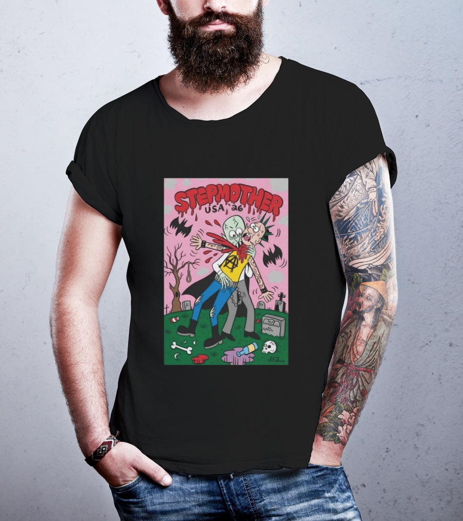 Stepmother USA 26 Punk Vampire Graveyard Scene T-Shirt