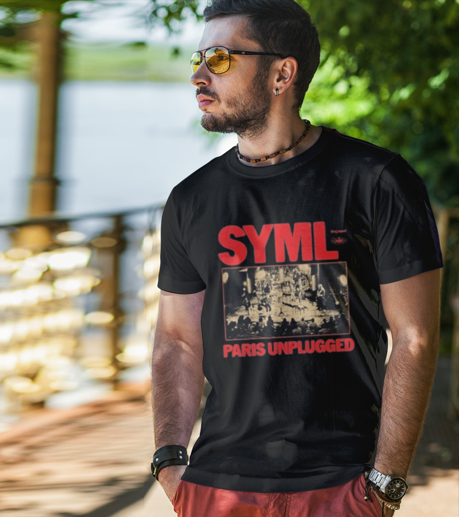 SYML Paris Unplugged Live Performance Concert Photography T-Shirt