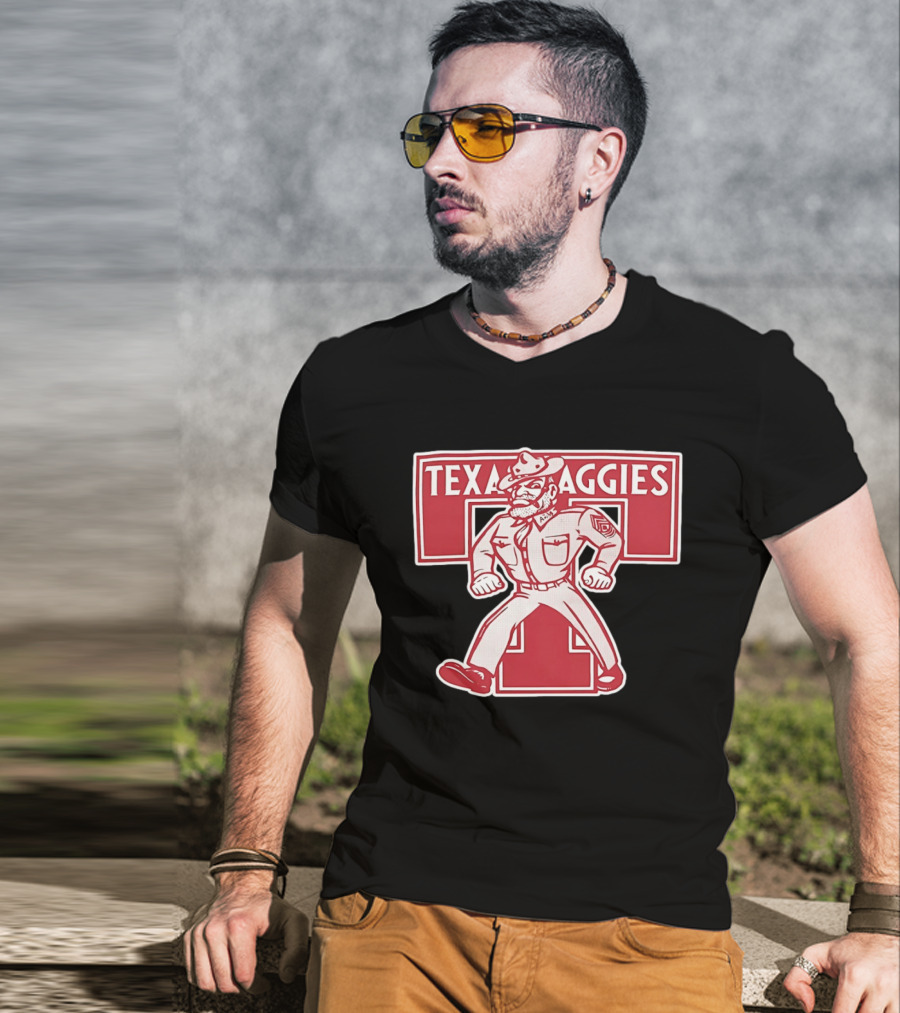 Texas Aggies Reveille Station Old Sarge AMT T-Shirt