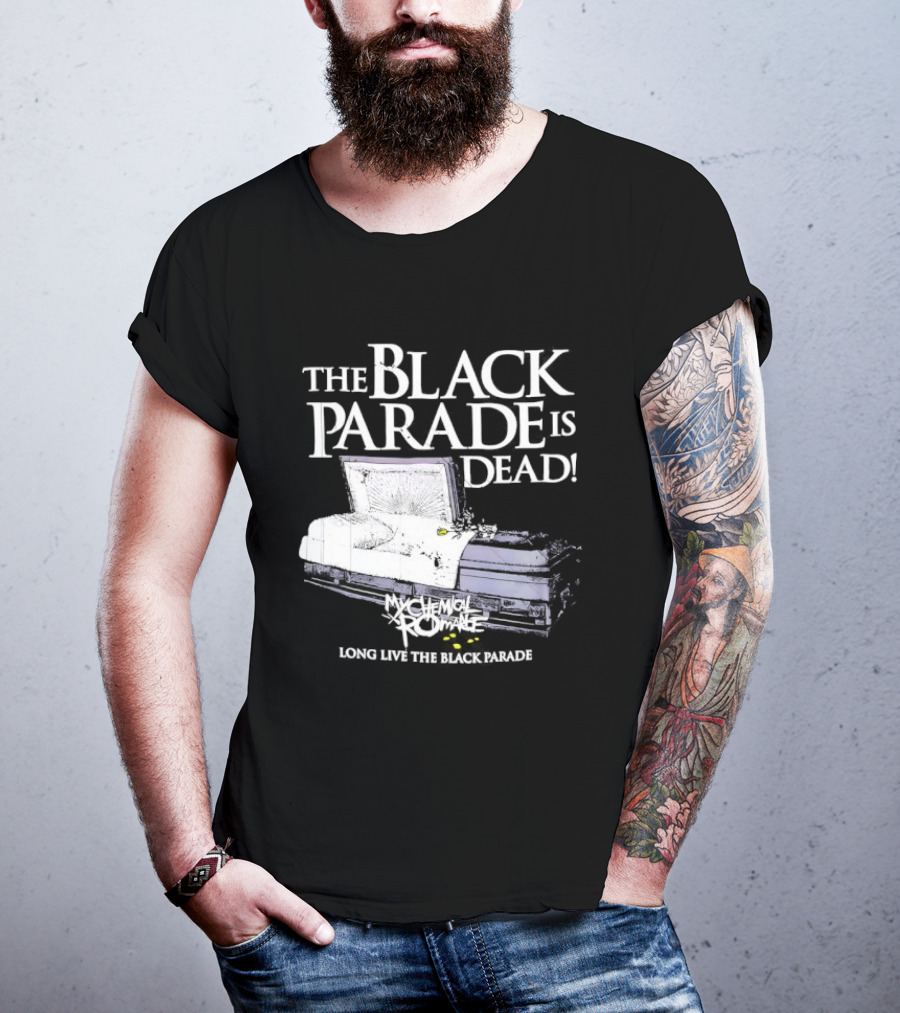 The Black Parade Is Dead My Chemical Romance Long Live The Black Parade Coffin Image T-Shirt