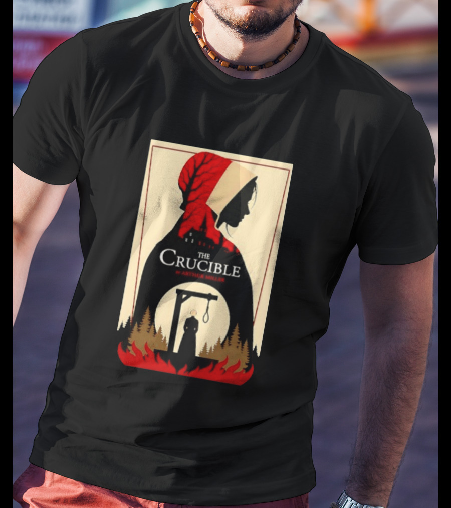 The Crucible By Arthur Miller Salem Witch Trials Hanging Scene T-Shirt