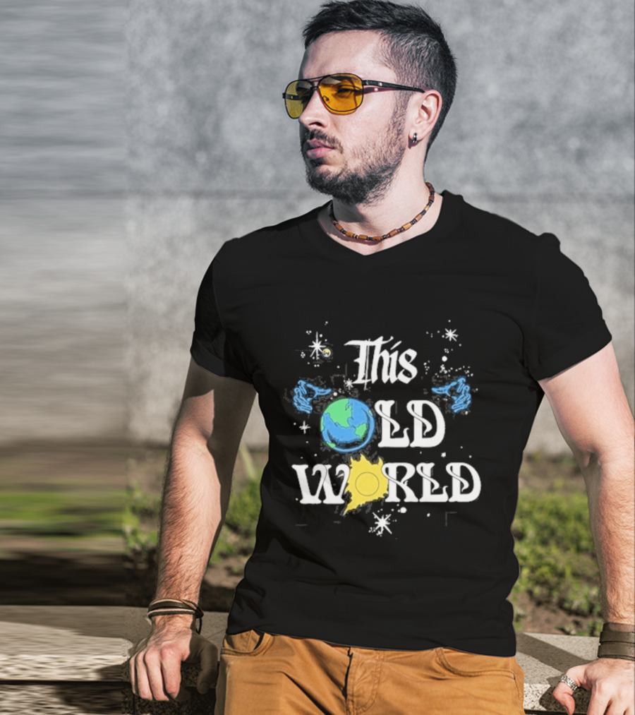 Celestial Earth Sun And Stars This Old World T-Shirt