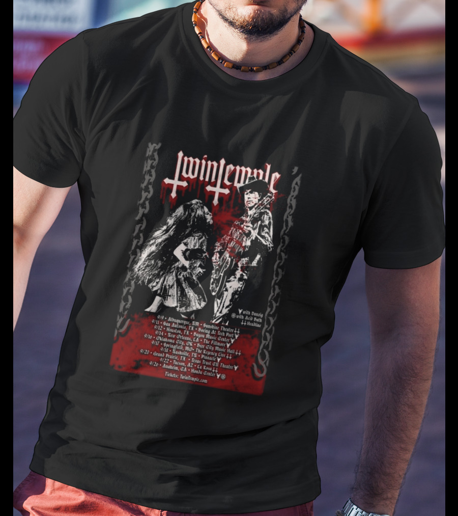 Twin Temple Tour 2026 Dates With Special Guests Locations And Headline Shows T-Shirt
