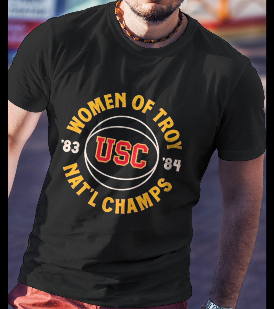 USC Women Of Troy 1983 1984 Nat'l Champs NCAA Basketball T-Shirt