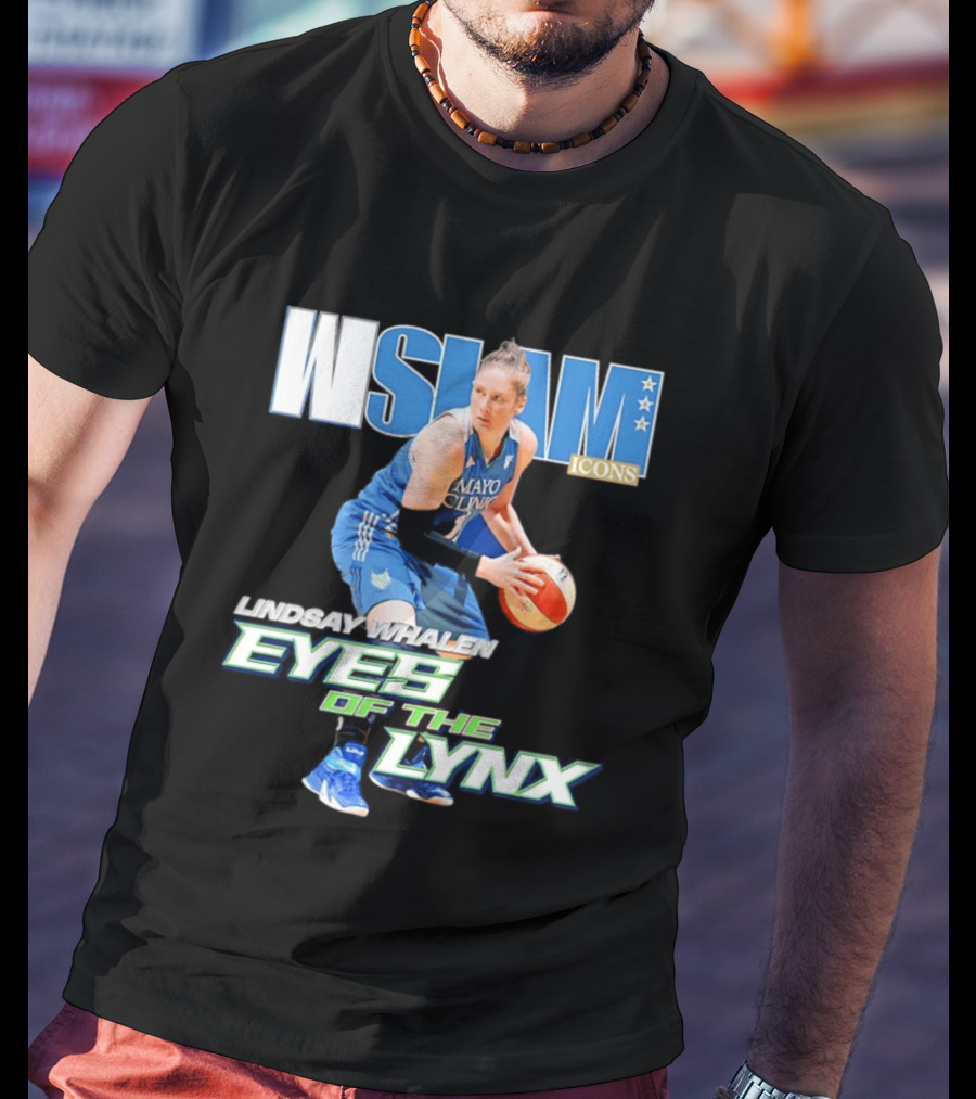 WSLAM Icons Lindsay Whalen Eyes Of The Lynx Mayo Basketball T-Shirt