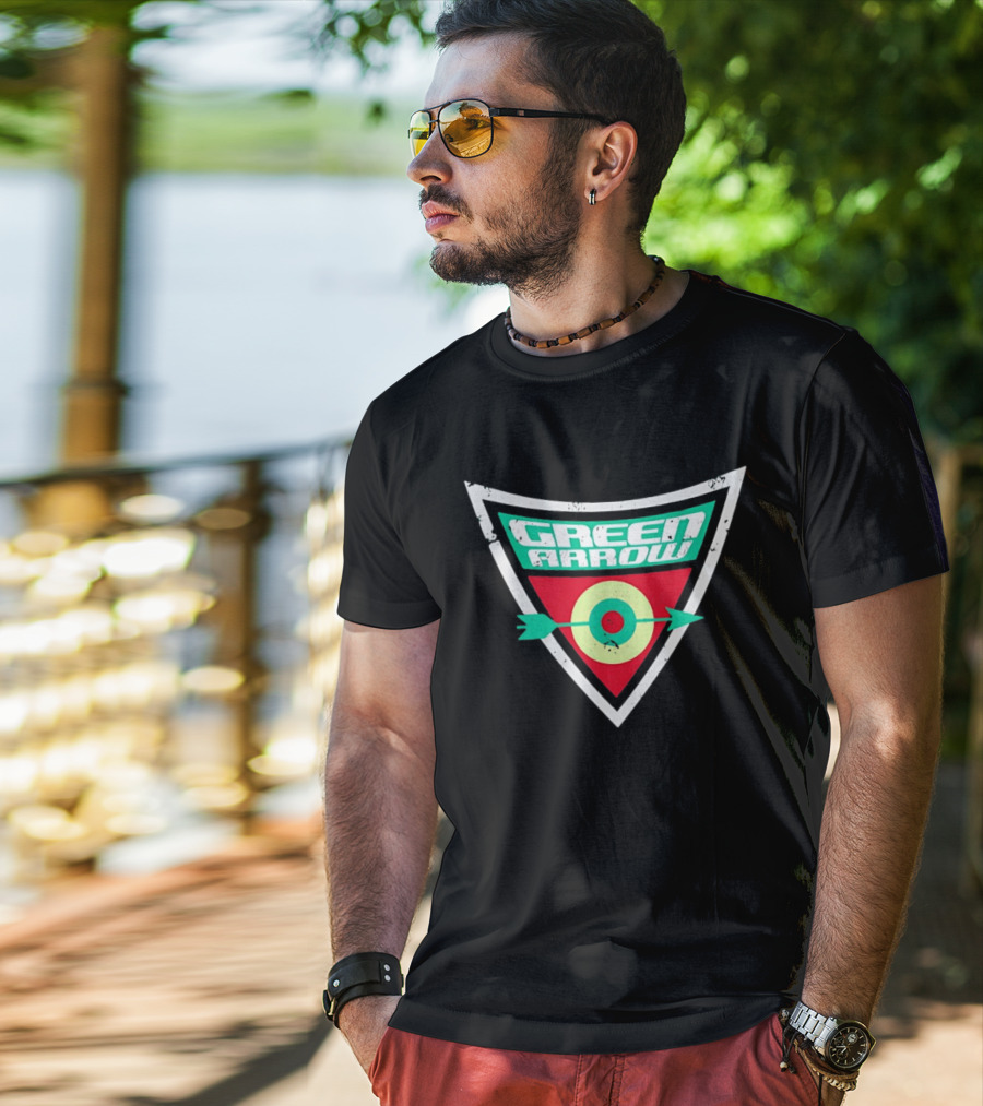 Green Arrow Archery Target Shield T-Shirt
