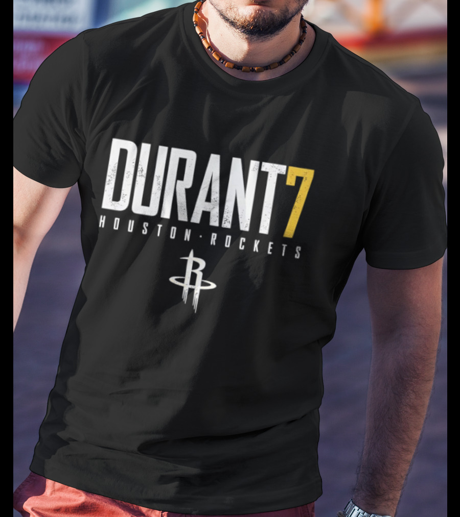 Kevin Durant 7 Houston Rockets NBA Basketball Jersey T-Shirt