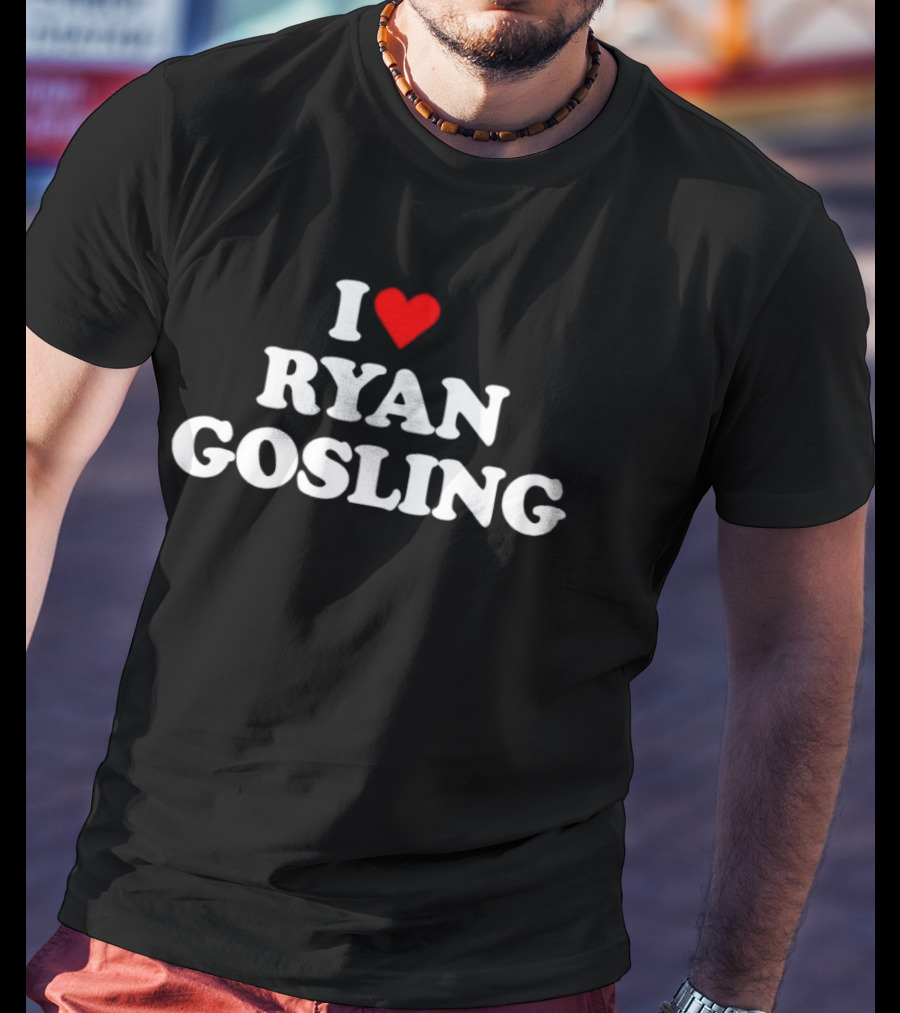 I Heart Ryan Gosling Actor Celebrity Romance Fan T-Shirt