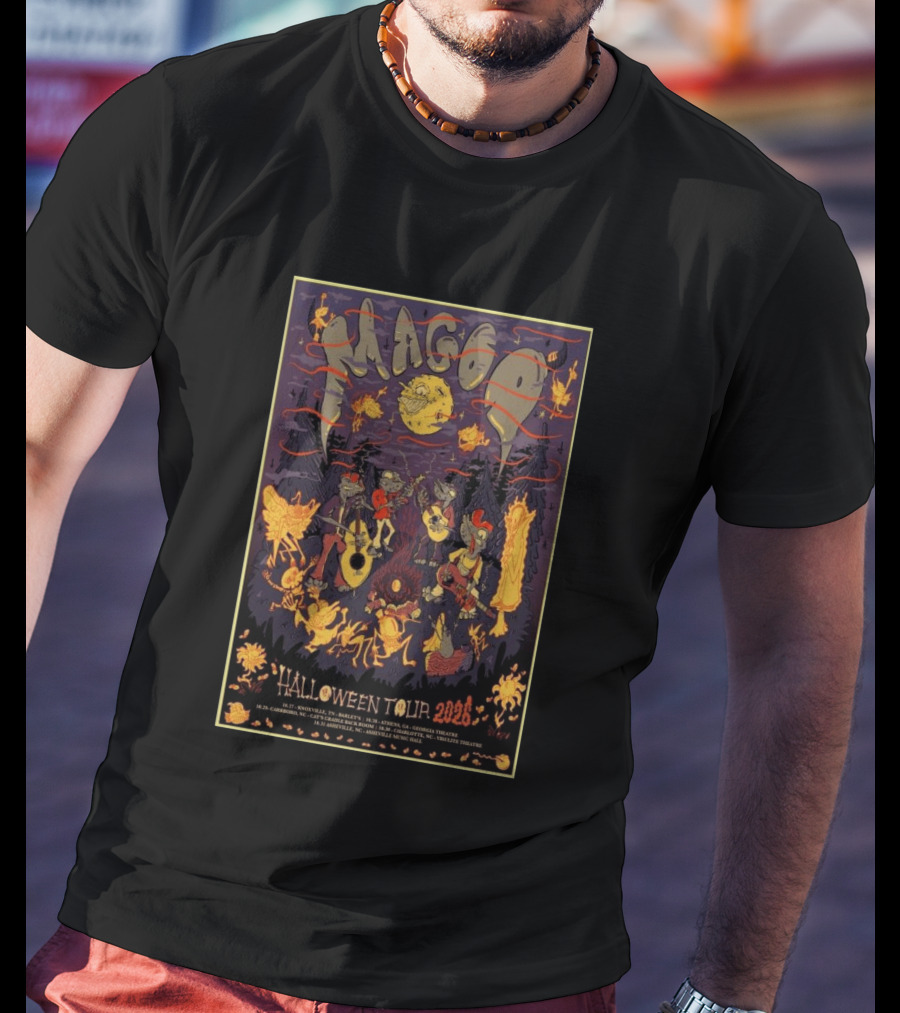 Magoo Halloween Tour 2026 Concert Dates And Locations T-Shirt