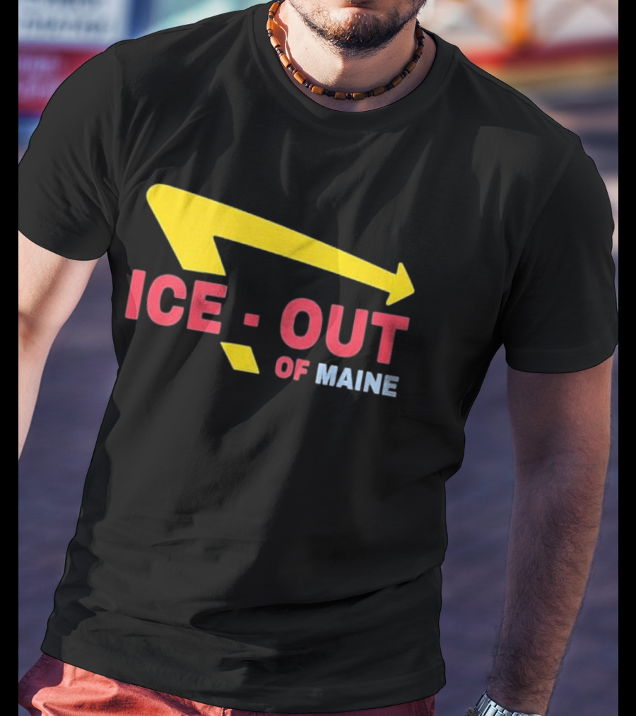 Ice Out Of Maine 2026 Arrow T-Shirt