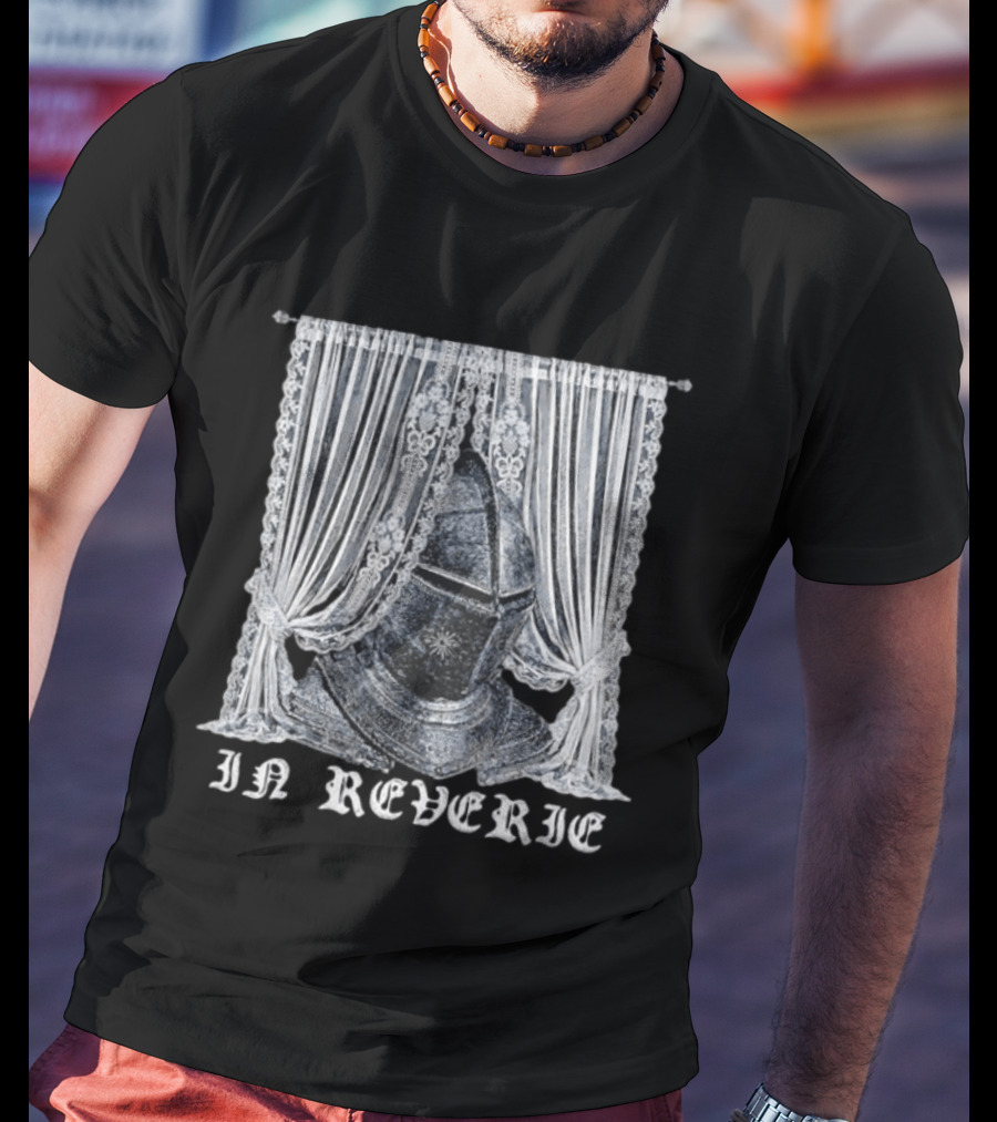 In Reverie Knight Helmet Medieval Armor Curtain T-Shirt
