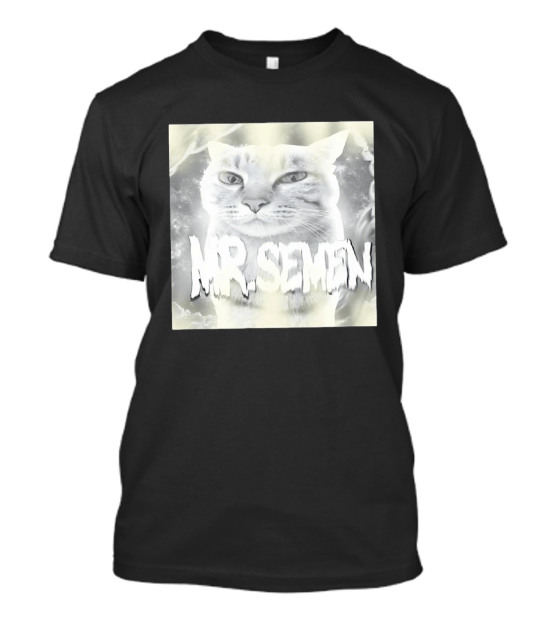 Mr. Semen Cat Meme Humor Text And Image T-Shirt