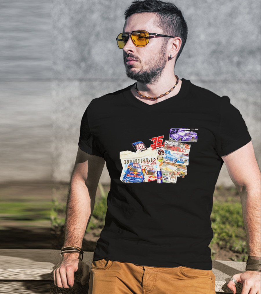 NASCAR Bubba Wallace Red Bull Racing 88 Double Champion 35 Collection T-Shirt