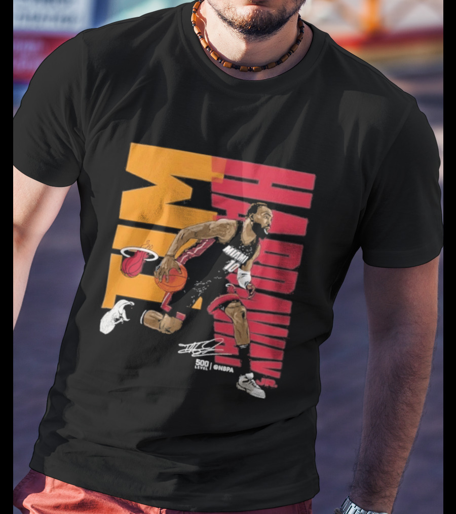 2026 NBA Tim Hardaway Jr Miami Heat Basketball Player Action T-Shirt