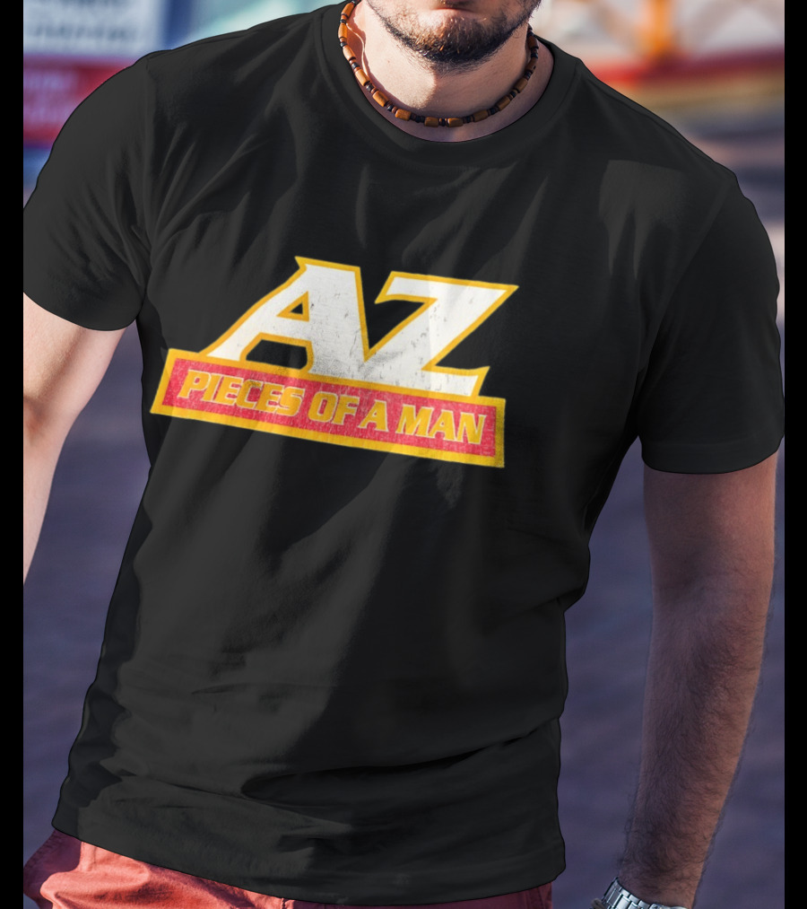 AZ Pieces Of A Man Distressed Hip Hop 90s Rap T-Shirt