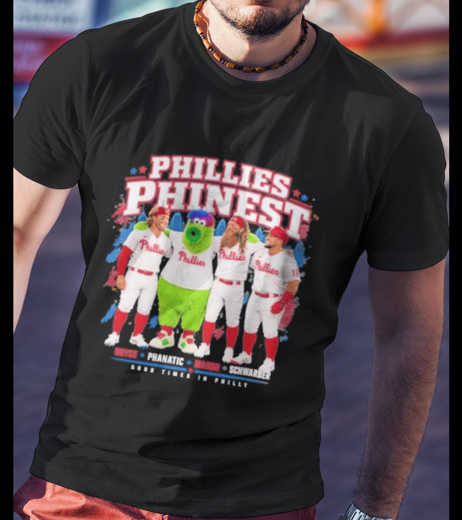 Bryce Harper The Phanatic Brandon Marsh Kyle Schwarber Phillies Phinest T-Shirt
