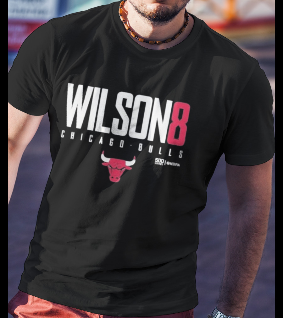 Chicago Bulls Wilson 8 Bulls Icon 500 Levels T-Shirt
