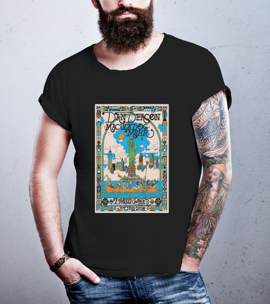 Dan Deacon Macula Dog MSHR Pioneer Works July 31 2026 New York City T-Shirt