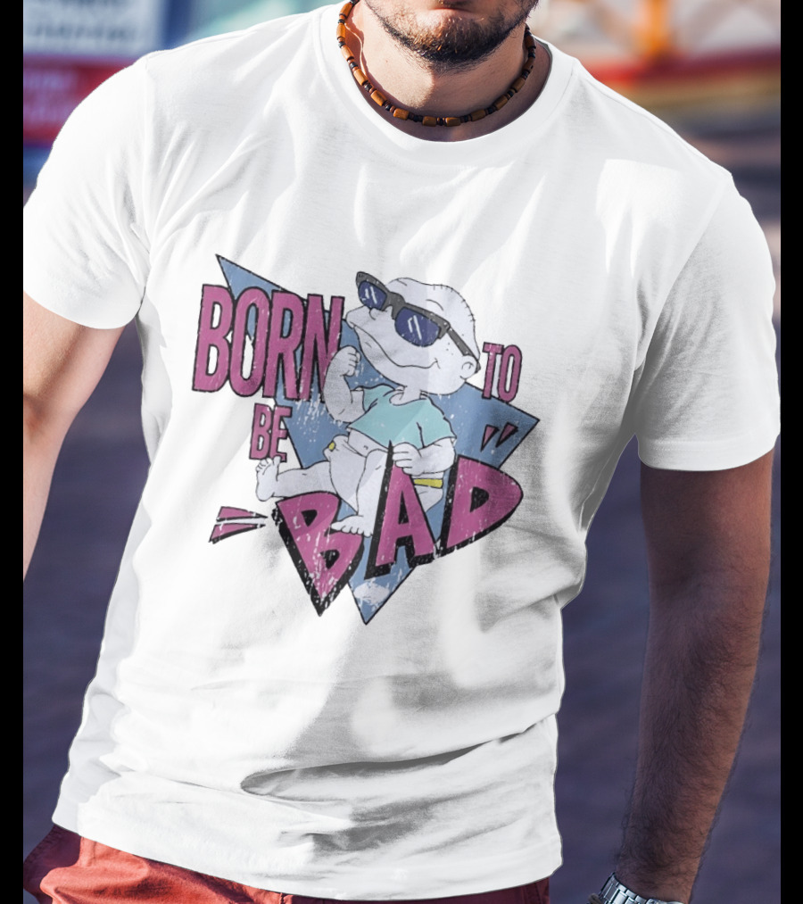 Born To Be Bad 90s Cartoon Baby Sunglasses T-Shirt