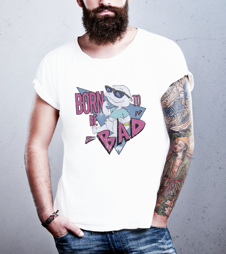 Born To Be Bad 90s Cartoon Baby Sunglasses T-Shirt