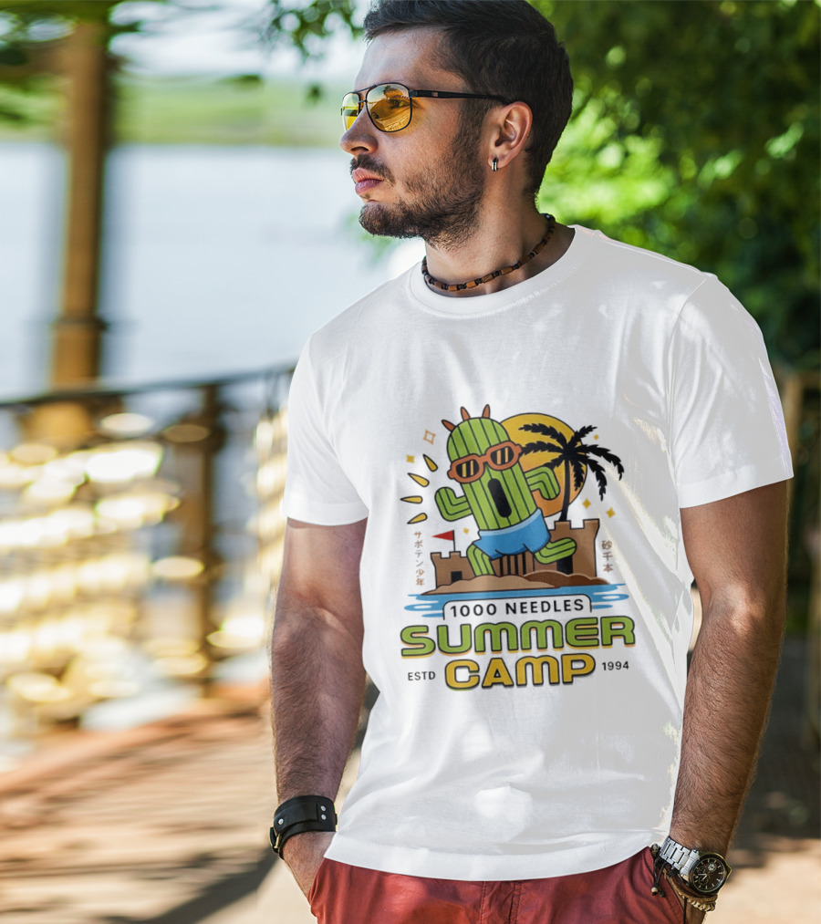 Happy Cactus 1000 Needles Summer Camp Beach ESTD 1994 T-Shirt