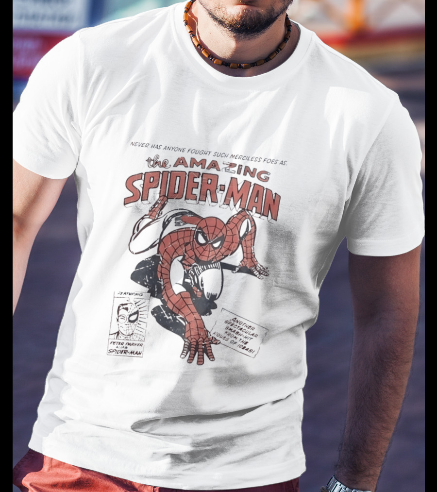 The Amazing Spider Man Never Has Anyone Fought Such Merciless Foes Peter Parker Comic T-Shirt