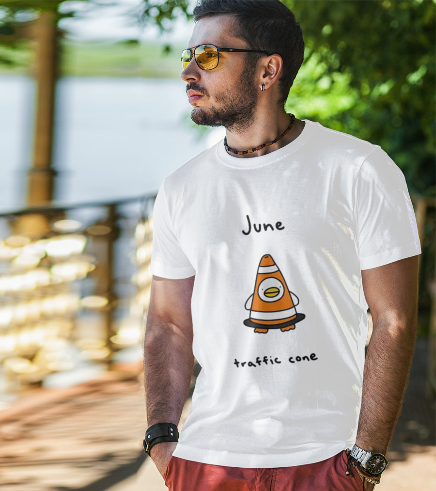 June Traffic Cone Duck Animal T-Shirt