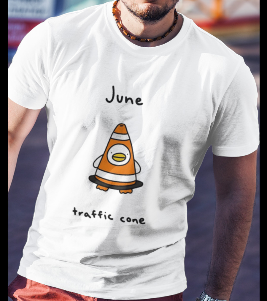 June Traffic Cone Duck Animal T-Shirt