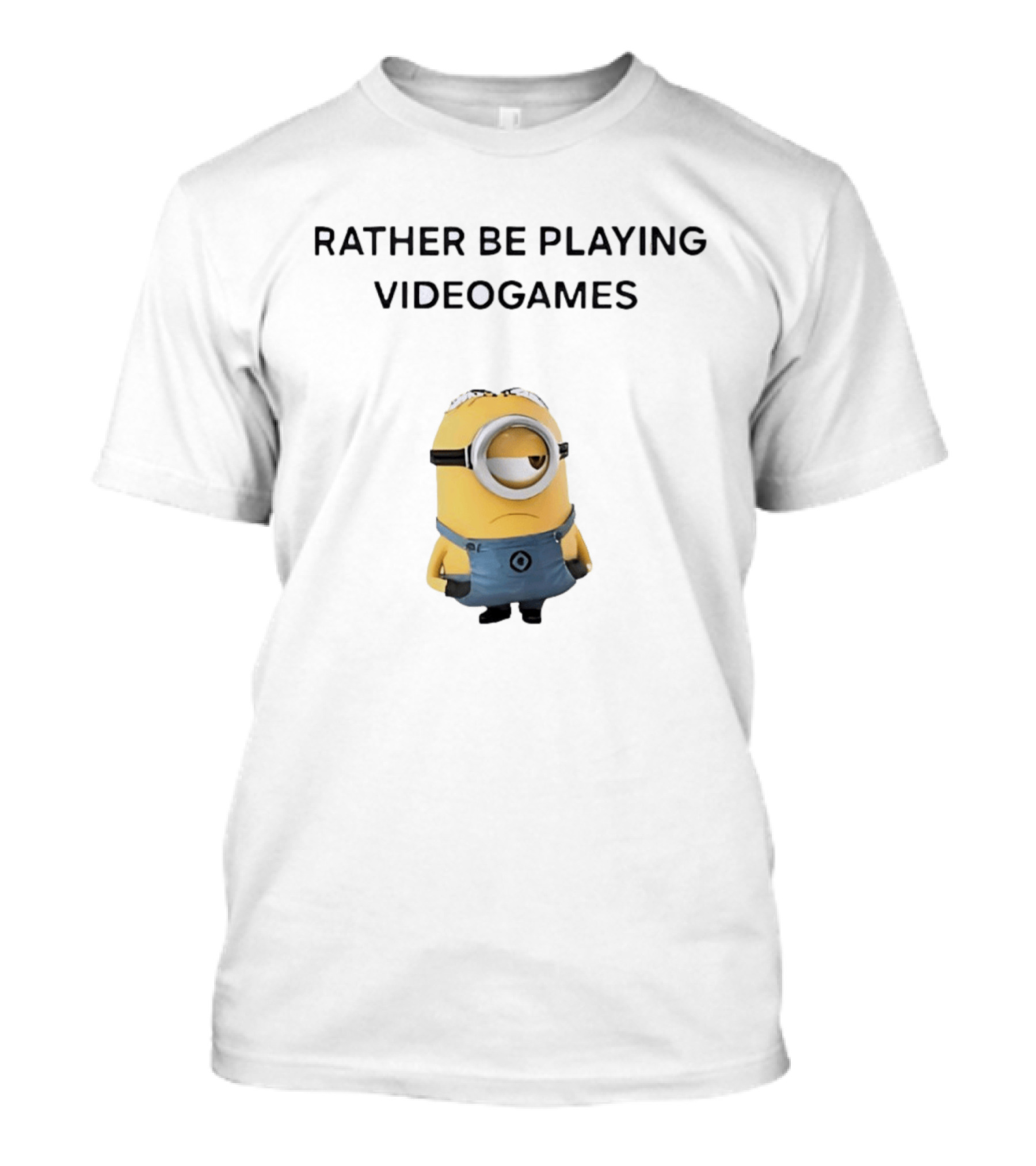 Minion Rather Be Playing Videogames Despicable Me T-Shirt