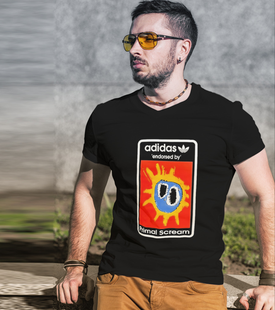 Adidas Primal Scream Endorsed Iconic Collaboration T-Shirt