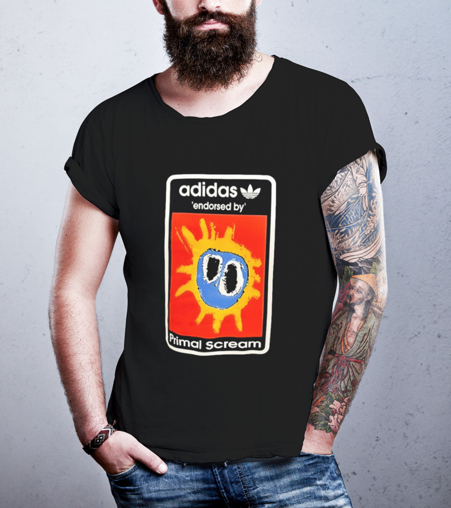 Adidas Primal Scream Endorsed Iconic Collaboration T-Shirt