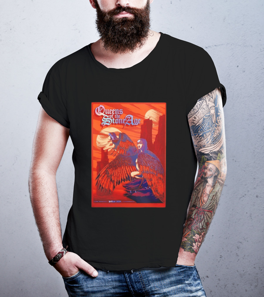 Queens Of The Stone Age Hellfest 2024 Winged Creatures T-Shirt