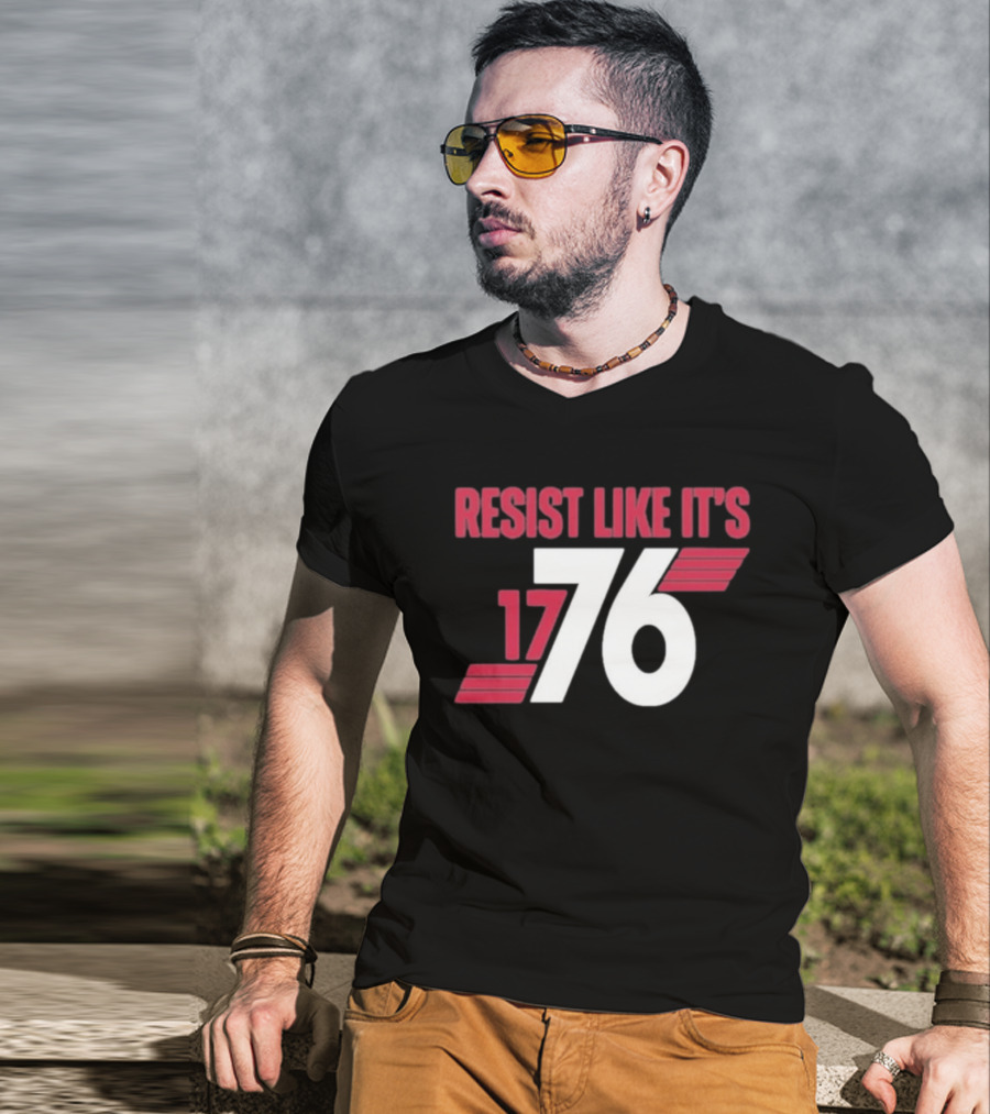 Resist Like It's 1776 Bold Vintage Red And White T-Shirt