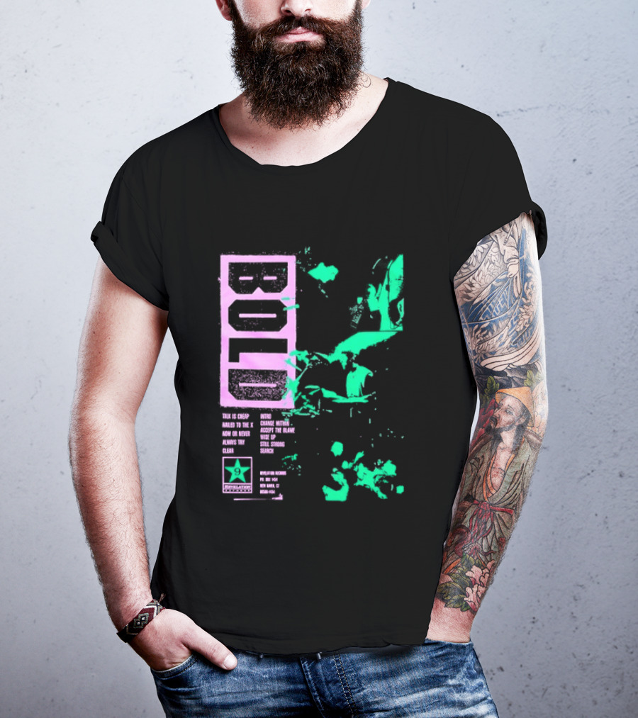 Revelation Records Talk Is Cheap Nailed To The X Positive Scene Unity Hardcore Punk T-Shirt
