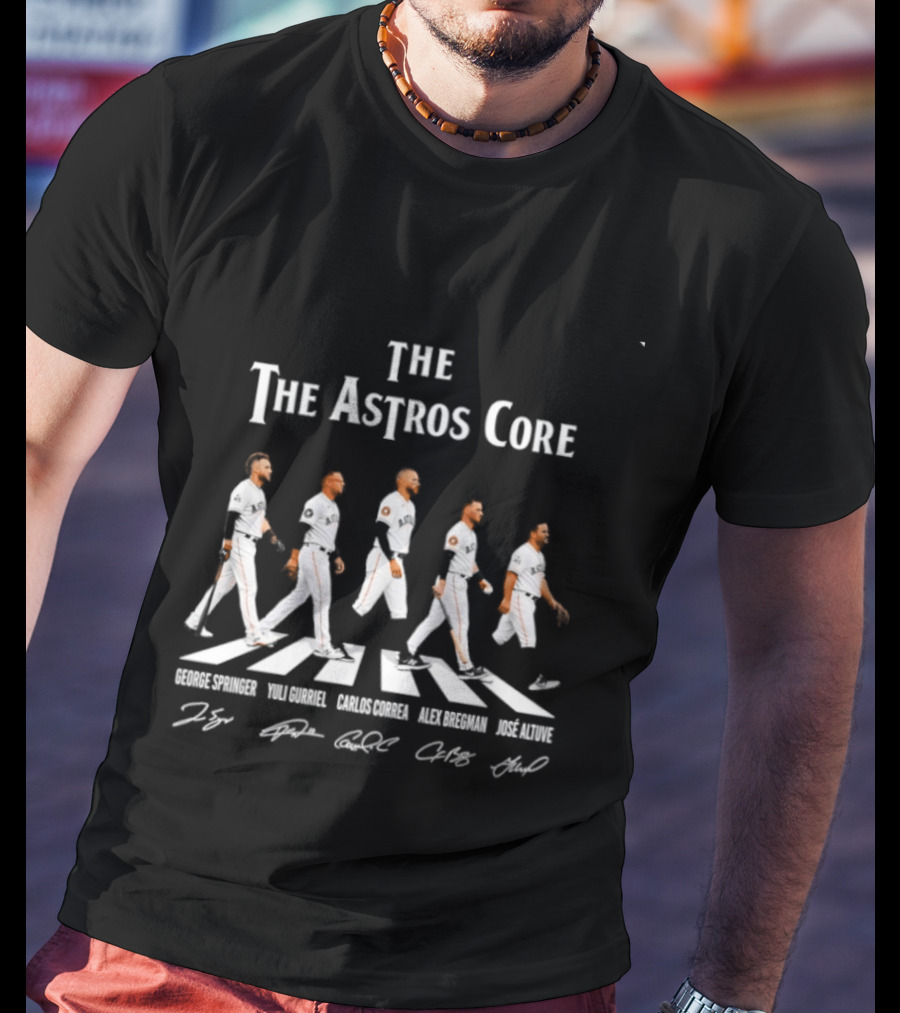 The Astros Core George Springer Carlos Correa Alex Bregman Jose Altuve Yuli Gurriel Abbey Road T-Shirt