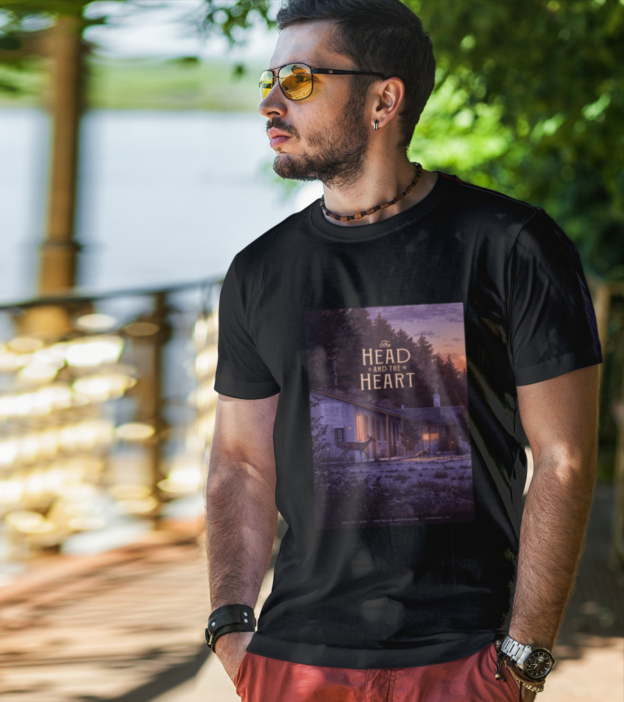 The Head And The Heart July 15 2026 Valley Motel Red Rocks Amphitheatre Morrison CO T-Shirt