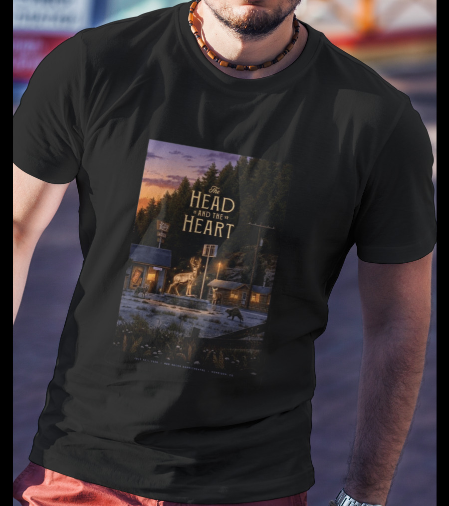 The Head And The Heart July 16 2026 Red Rocks Amphitheatre Morrison CO T-Shirt
