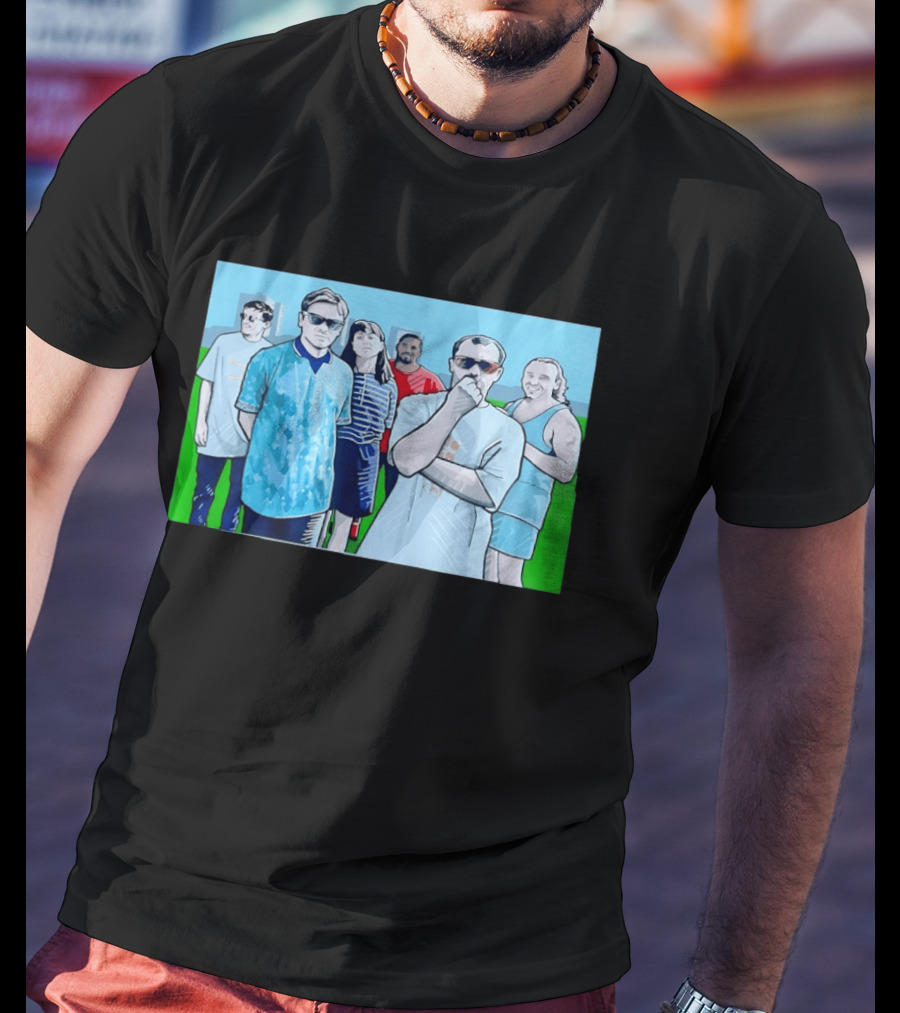 The Office Cast Illustrated Group Scene T-Shirt