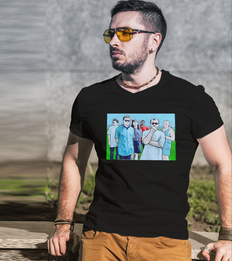 The Office Cast Illustrated Group Scene T-Shirt