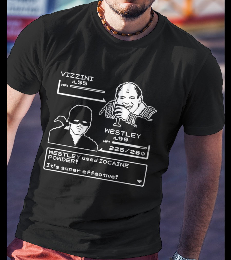 Vizzini Versus Westley Iocaine Powder Battle It's Super Effective T-Shirt