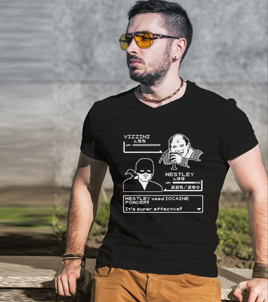 Vizzini Versus Westley Iocaine Powder Battle It's Super Effective T-Shirt