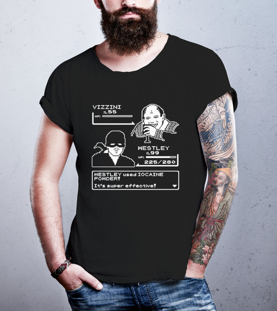 Vizzini Versus Westley Iocaine Powder Battle It's Super Effective T-Shirt
