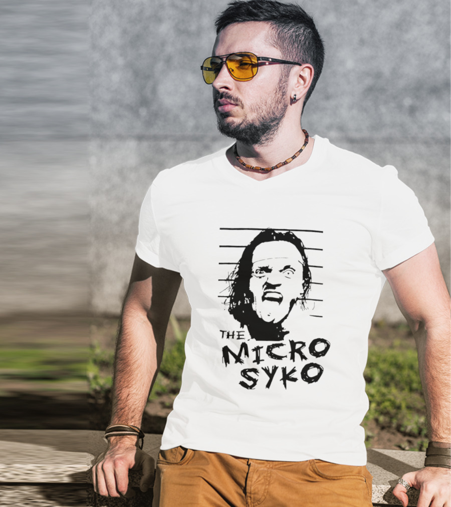 John Weena Wearing The Micro Syko Iconic Face T-Shirt